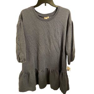 Women's Balloon Sleeve Dress - Ultra Flirt Gray 1X